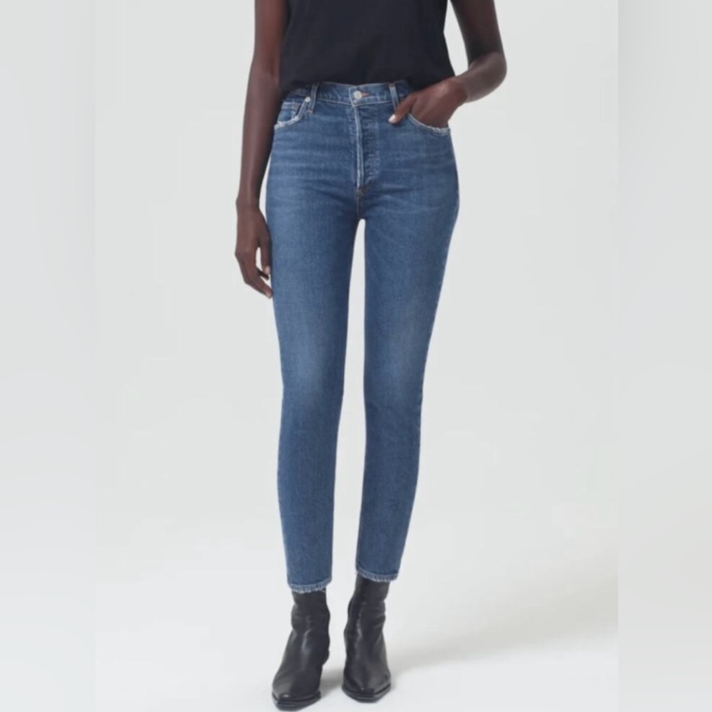 AGOLDE Nico High Rise Slim Fit / Size 25 / Blue Jeans Classic Style